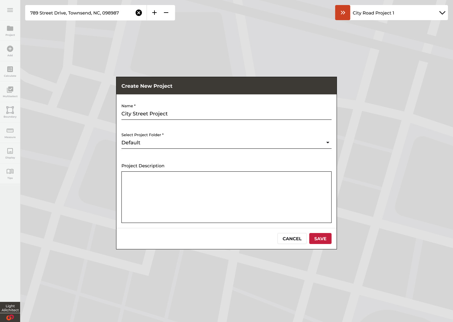 Light ARchitect projects lobby listing saved site designs