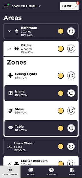 Daily light control